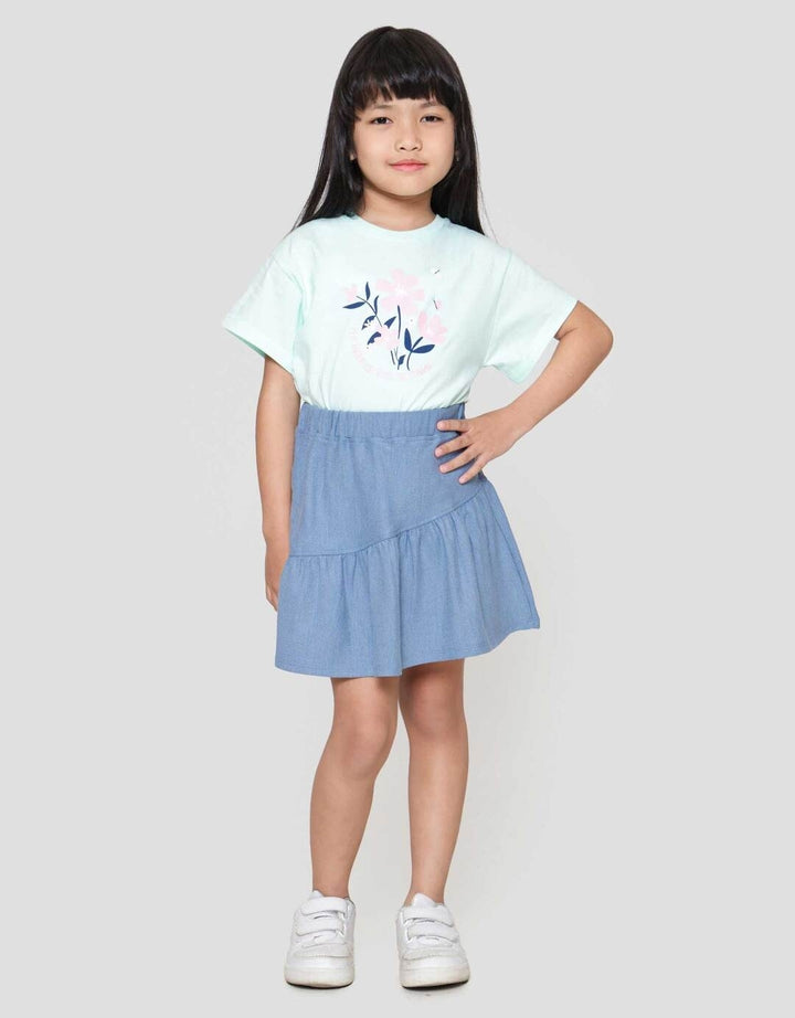 Little M Ruffle Twill Mini Rok Anak Perempuan