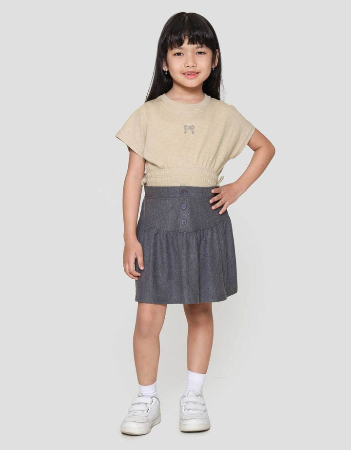 Little M Ruffle Twill Mini Rok Anak Perempuan