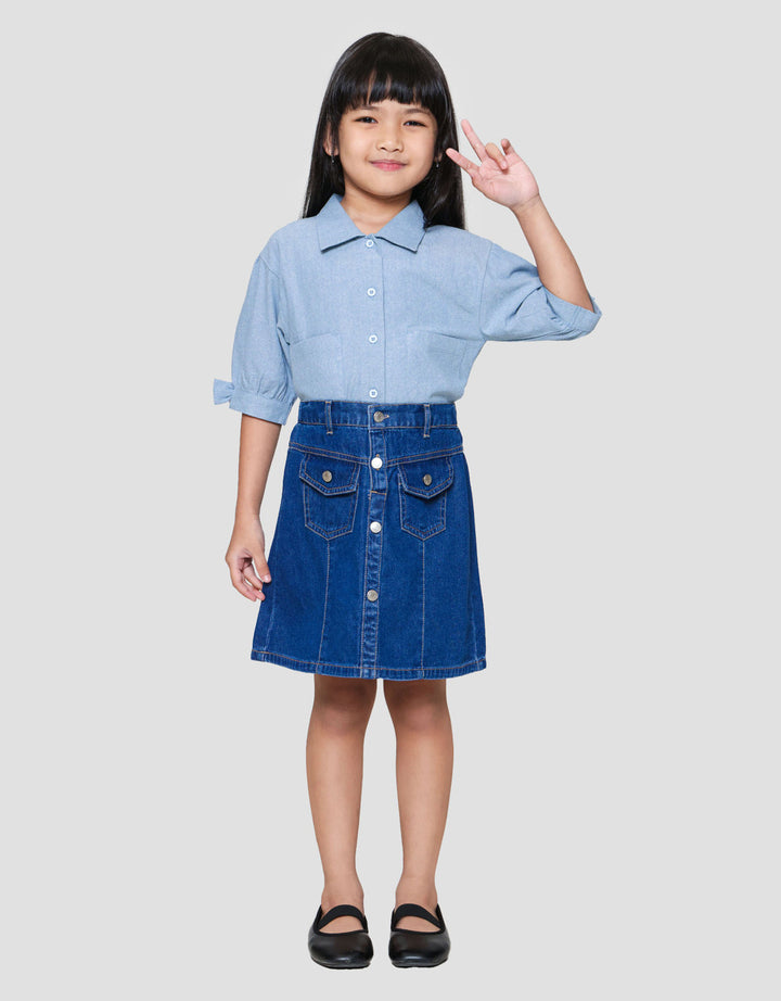 Little M Mini Skirt With Pocket Rok Anak Peempuan