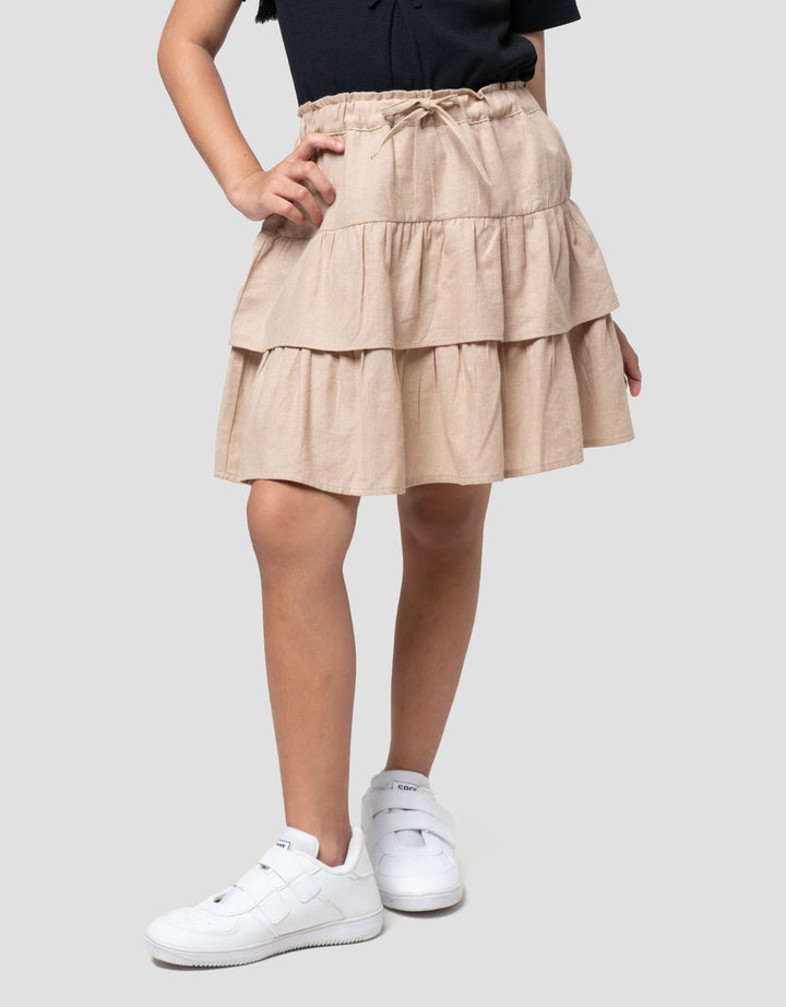 Little M Tier Lipet Celana Rok Anak Perempuan