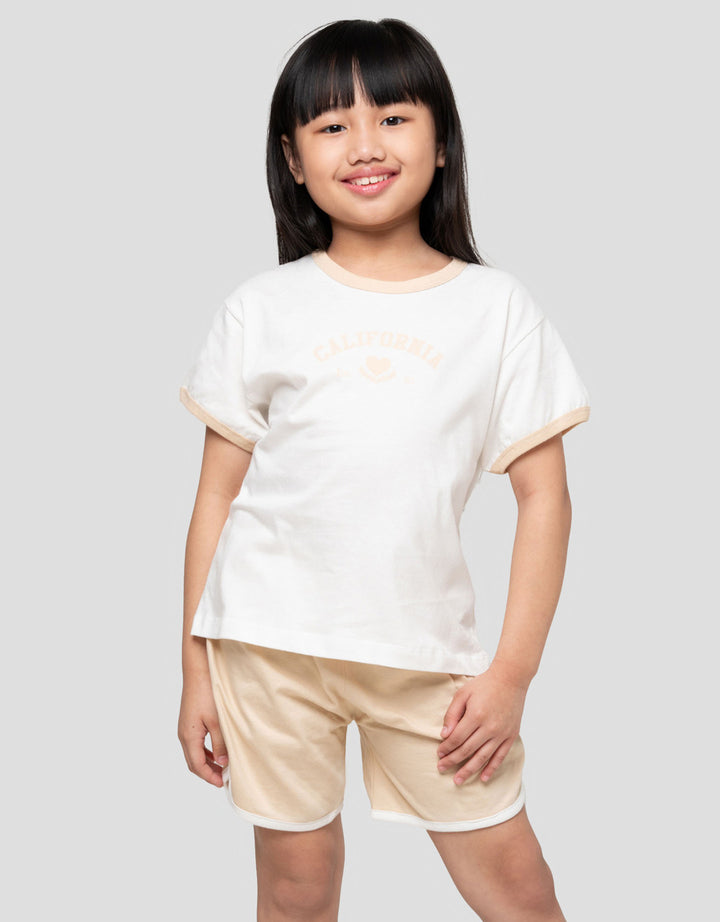 Little M Varsity Pakaian Setelan Anak Perempuan