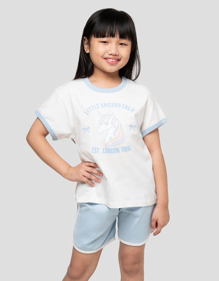Little M Ringer Unicorn Pakaian Setelan Anak Perempuan