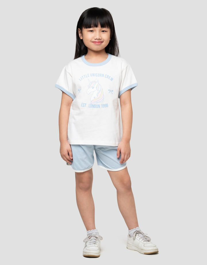 Little M Ringer Unicorn Pakaian Setelan Anak Perempuan