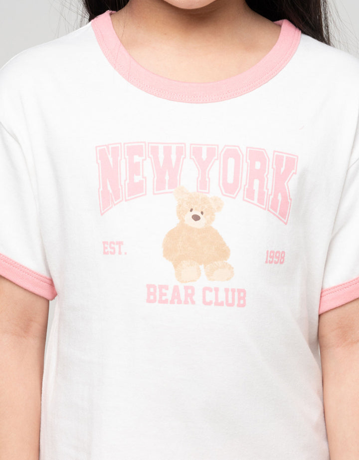 Little M Ringer Bear Pakaian Setelan Anak Perempuan