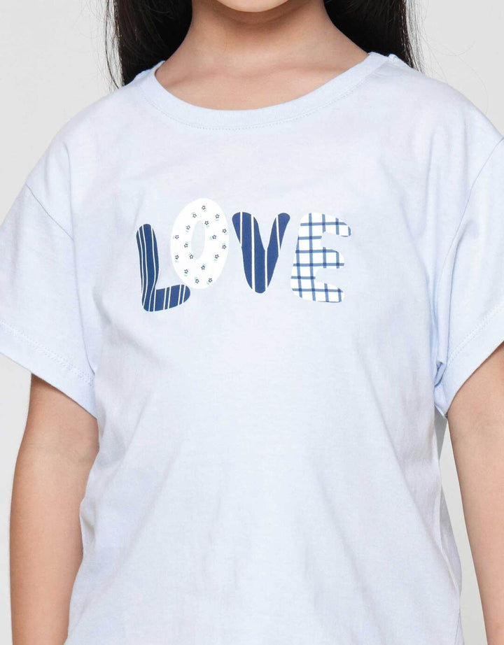 Little M Love Kaos Anak Perempuan
