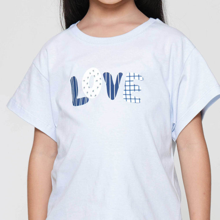 Little M Love Kaos Anak Perempuan