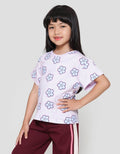 Little M Aop Flower Kaos Anak Perempuan