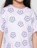 Little M Aop Flower Kaos Anak Perempuan