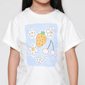 Little M Carrot Flower Kaos Anak Perempuan