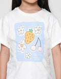 Little M Carrot Flower Kaos Anak Perempuan