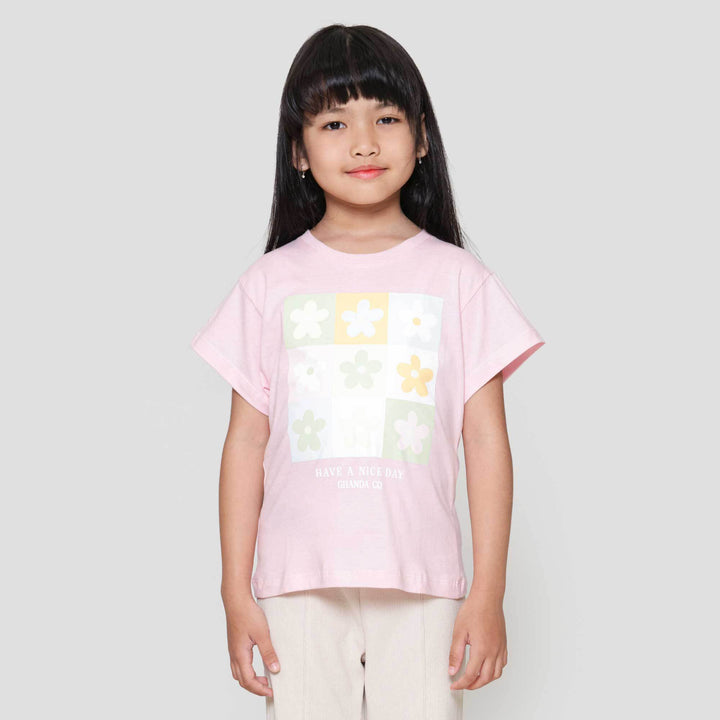 Little M Flower Kaos Anak Perempuan