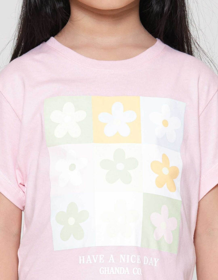 Little M Flower Kaos Anak Perempuan