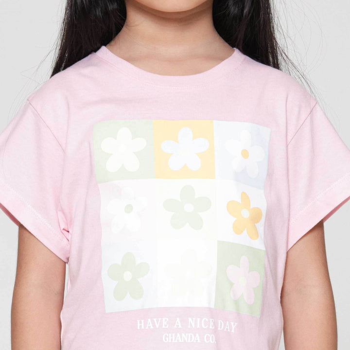 Little M Flower Kaos Anak Perempuan