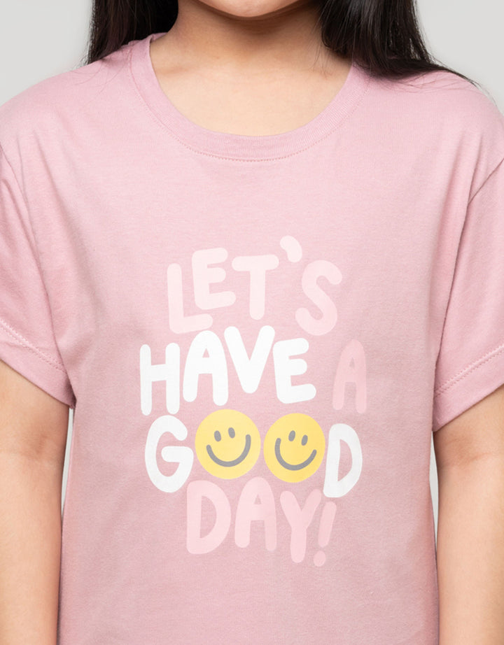 Little M Lets Have A Good Day Kaos Anak Perempuan