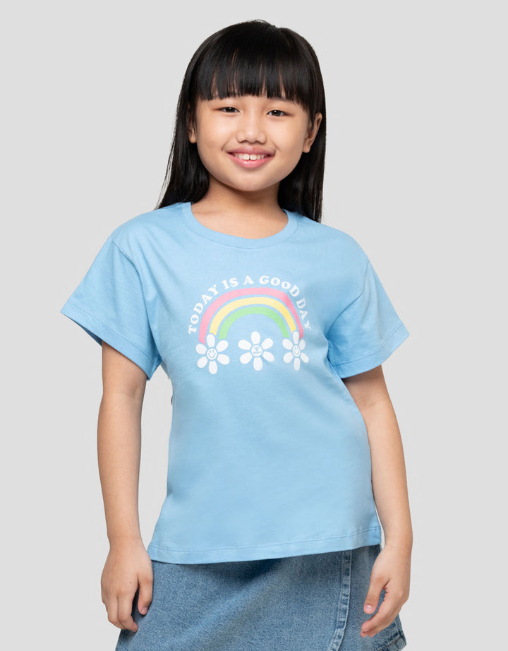 Little M Rainbow Kaos Anak Perempuan