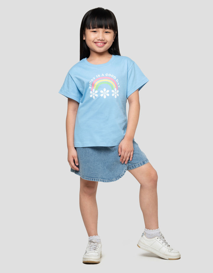 Little M Rainbow Kaos Anak Perempuan