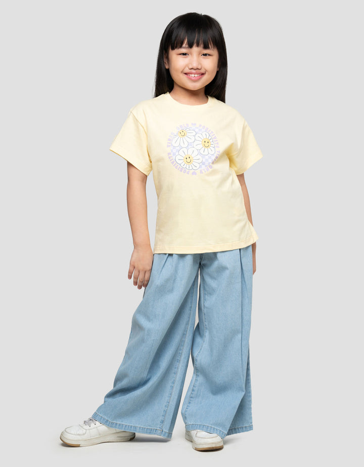 Little M Smile Flower Kaos Anak Perempuan