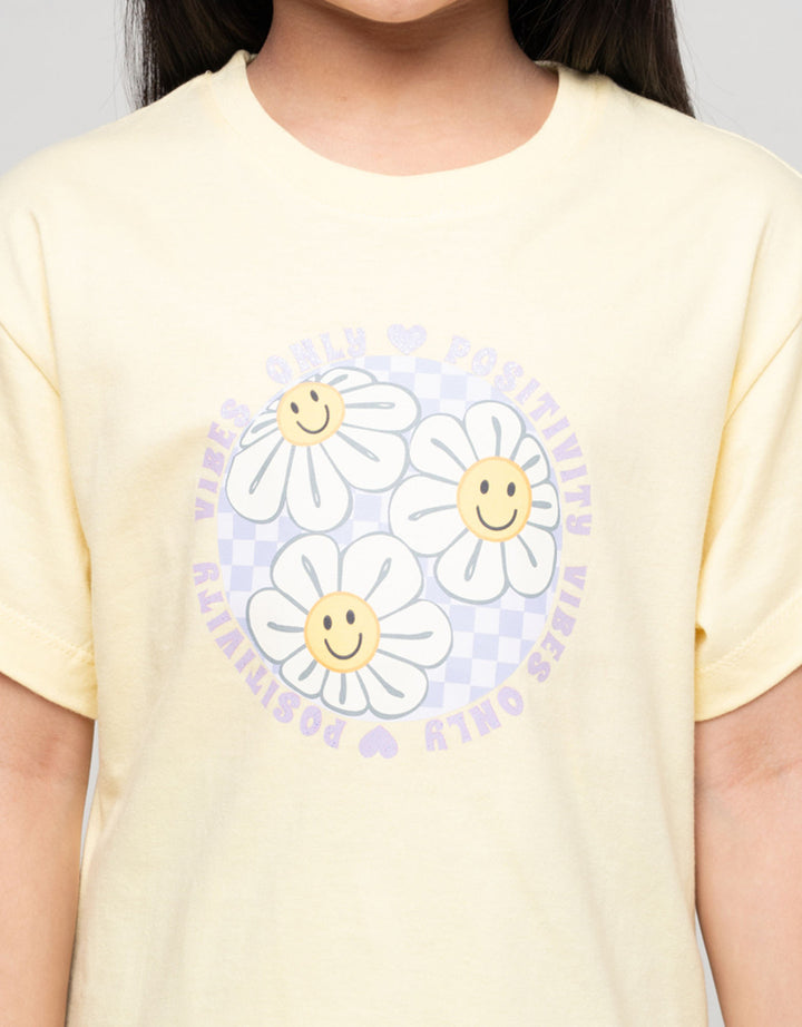 Little M Smile Flower Kaos Anak Perempuan