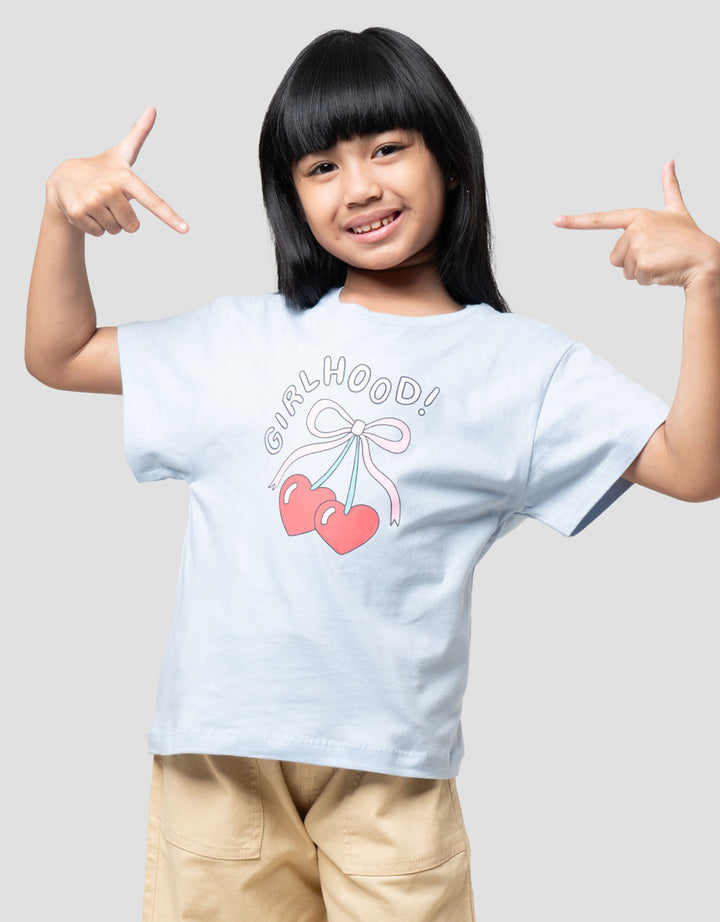 Little M Top Girlshood Kaos Anak Perempuan
