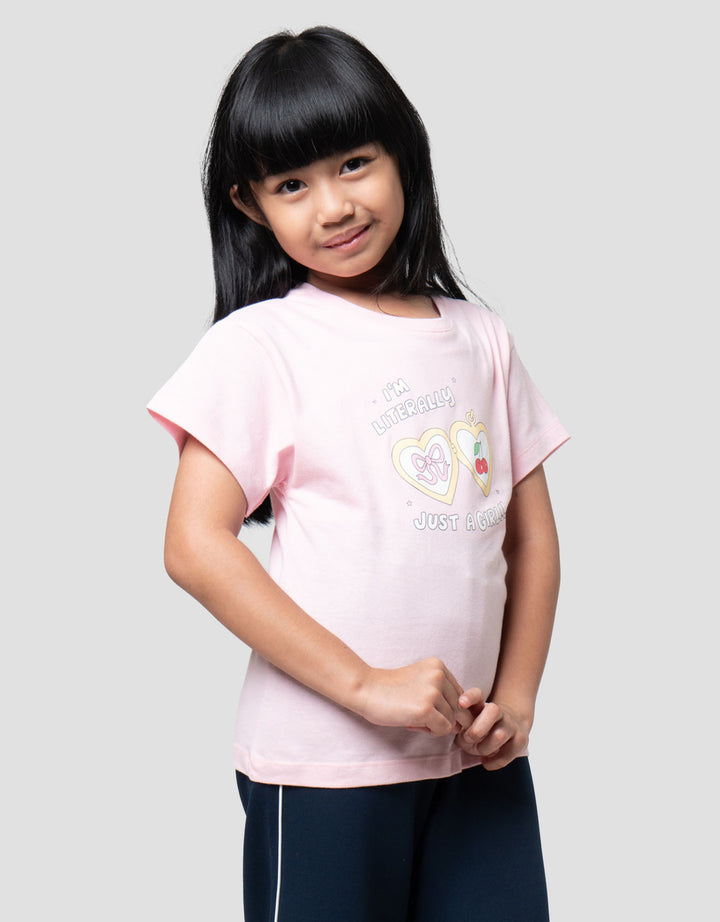 Little M Top Just A Girl Kaos Anak Perempuan