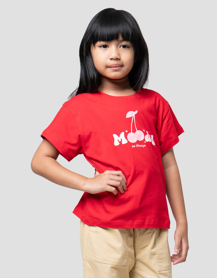 Little M Top Moody Kaos Anak Perempuan