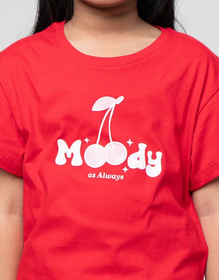 Little M Top Moody Kaos Anak Perempuan