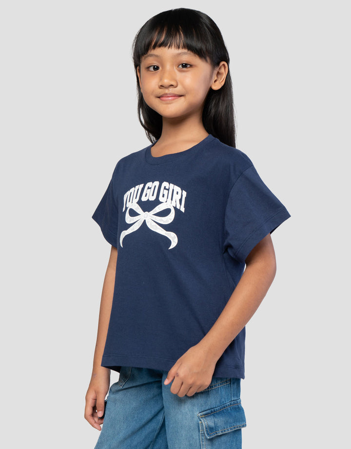 Little M Print You Go Girl Kaos Anak Perempuan