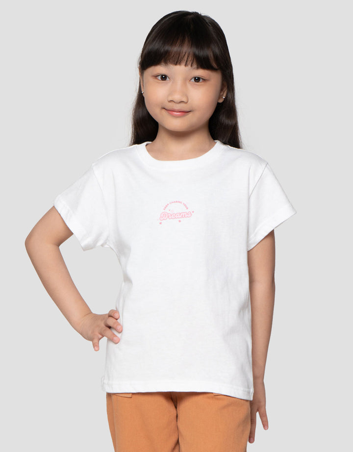 Little M Print Simple Day Dreamer Kaos Anak Perempuan