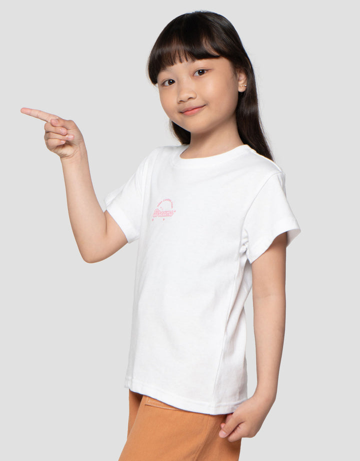 Little M Print Simple Day Dreamer Kaos Anak Perempuan