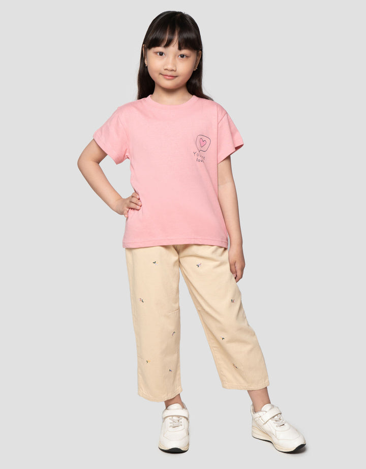 Little M Simple You Are Loved Kaos Anak Perempuan