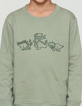 Little M Dino Outline Sweater Anak Laki-laki