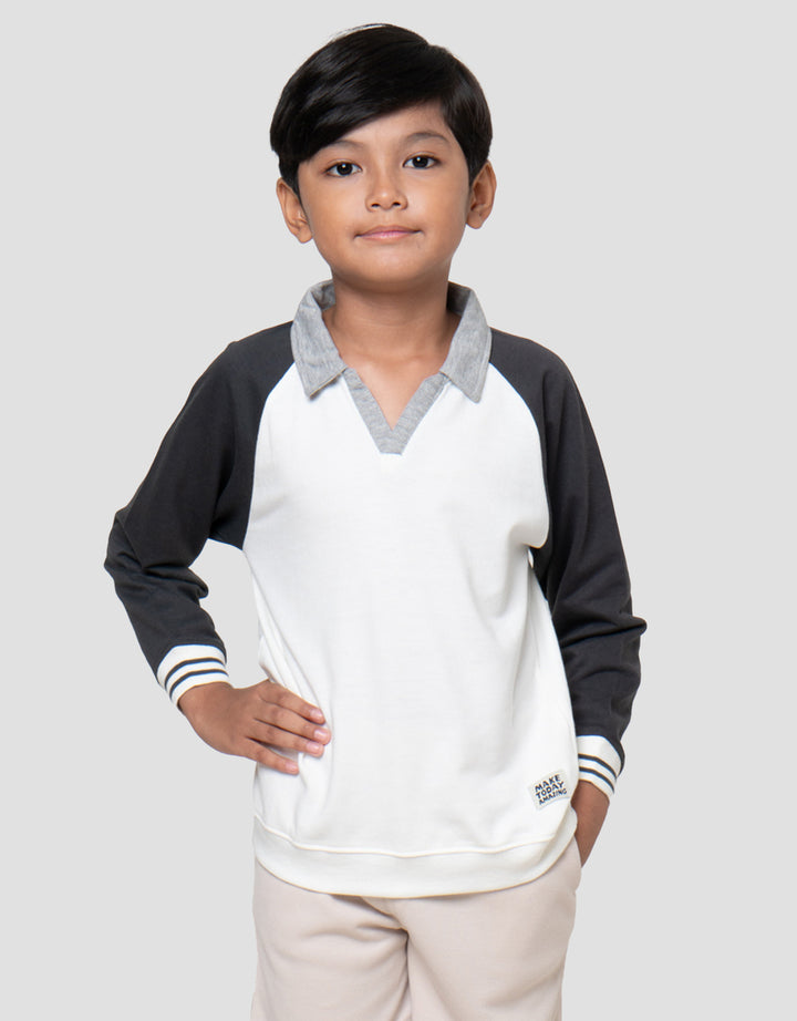 Little M Reglan Krah V Sweater Anak Laki-laki
