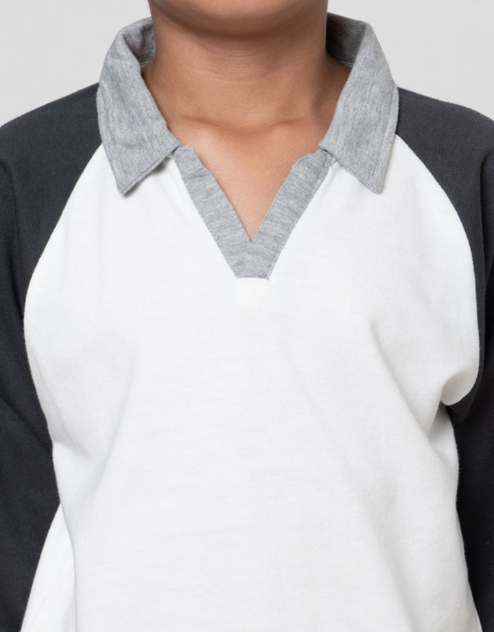 Little M Reglan Krah V Sweater Anak Laki-laki