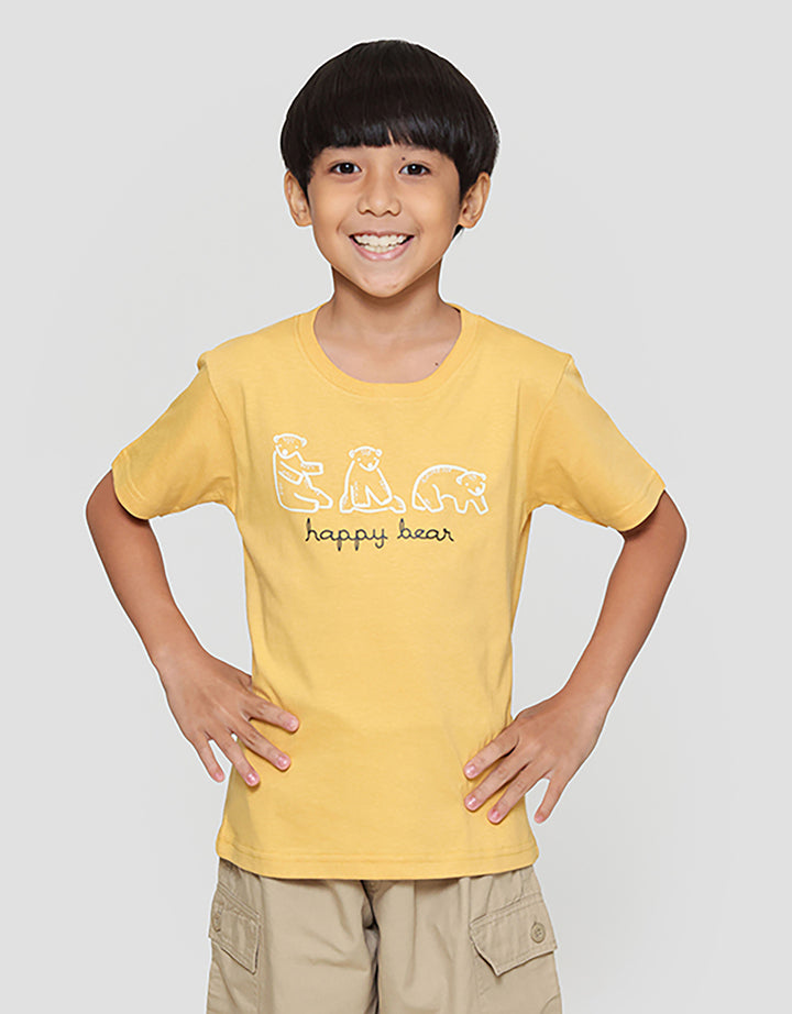 Little M Happy Bear Kaos Anak Laki-laki
