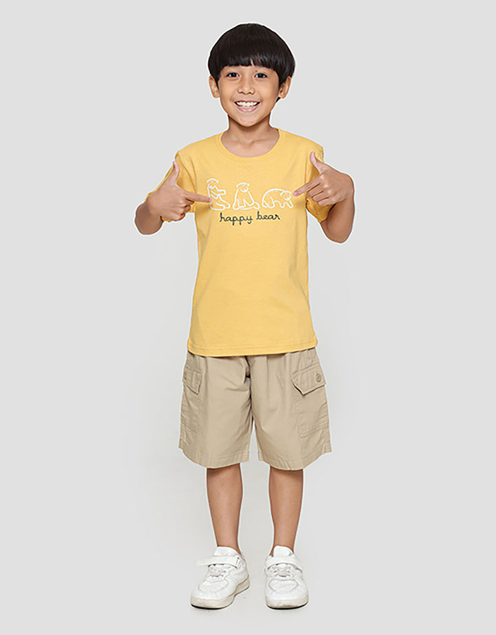 Little M Happy Bear Kaos Anak Laki-laki