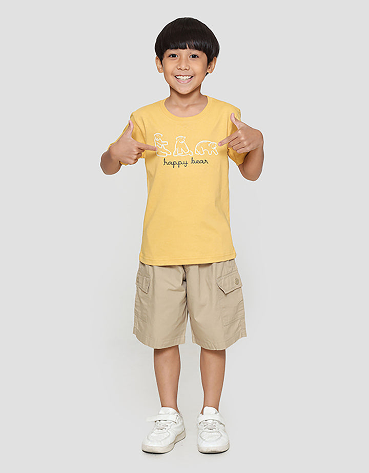 Little M Happy Bear Kaos Anak Laki-laki