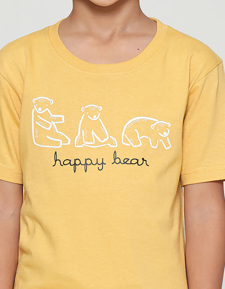 Little M Happy Bear Kaos Anak Laki-laki
