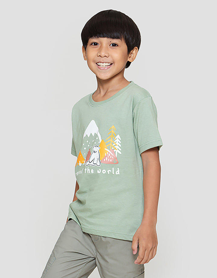 Little M Travel The World  Kaos Anak Laki-laki