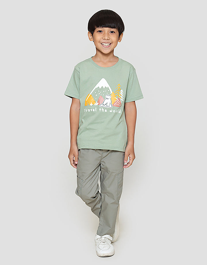 Little M Travel The World  Kaos Anak Laki-laki