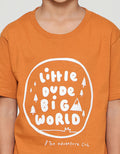 Little M Little Dude Big World Kaos Anak Laki-laki