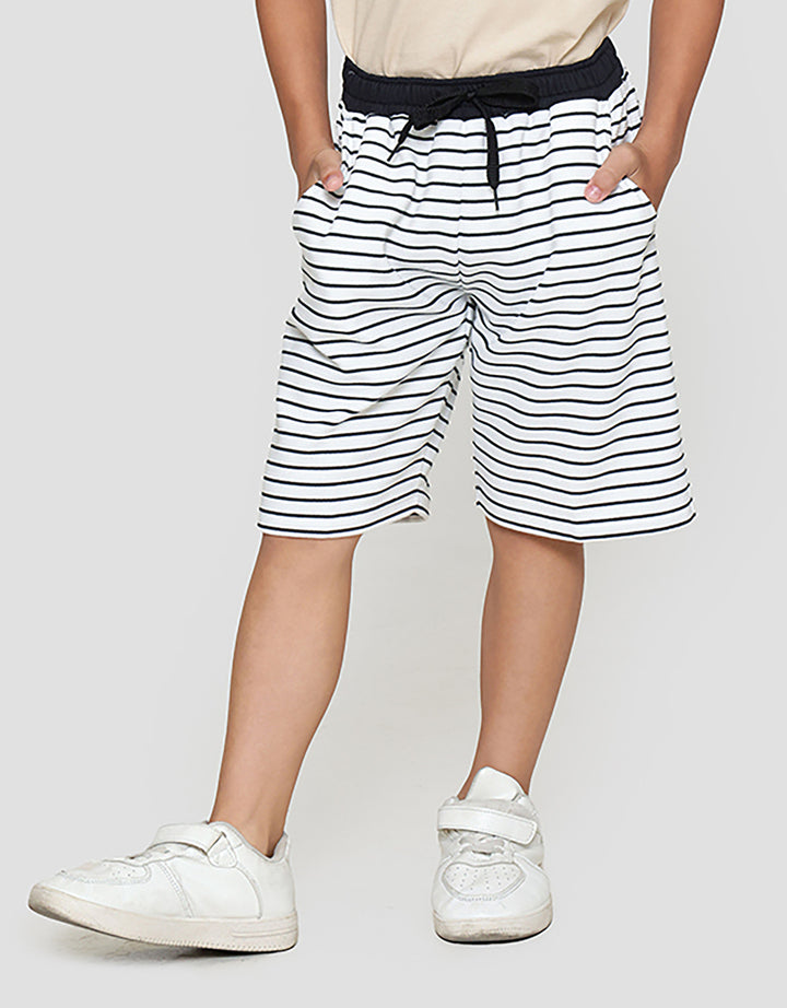 Little M Salur Texture Celana Pendek Anak Laki-laki