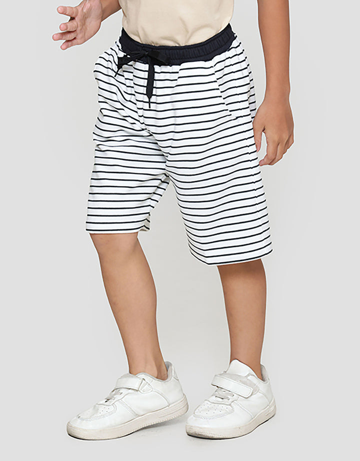 Little M Salur Texture Celana Pendek Anak Laki-laki