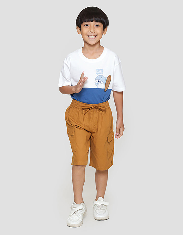 Little M Woven Ktg Kancing Celana Pendek Anak Laki-laki