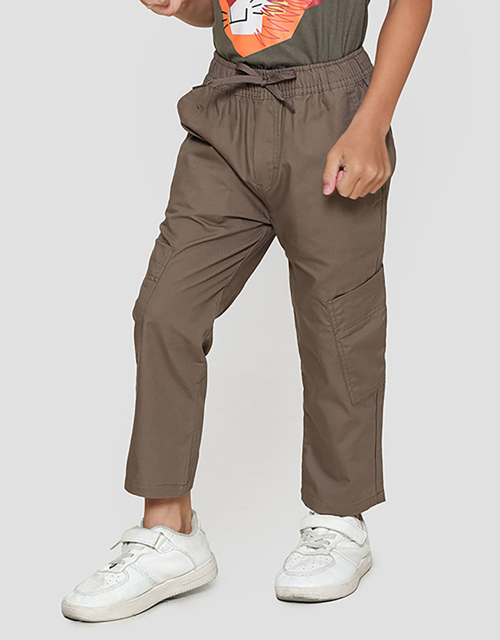 Little M Tempel Miring Celana Panjang Anak Laki-laki