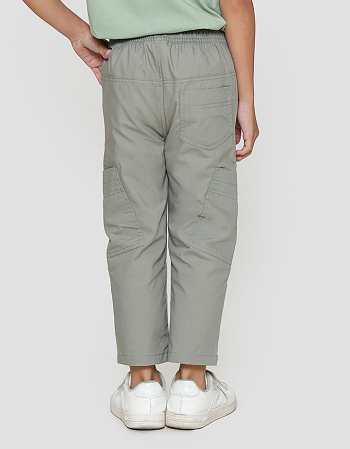 Little M Tempel Miring Celana Panjang Anak Laki-laki