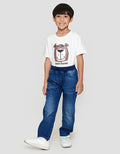 Little M Destroy Rib Jogger Denim Anak Laki-laki