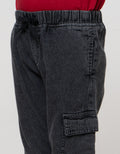 Little M Slub Cargo Ktg Jogger Denim Anak Laki-laki