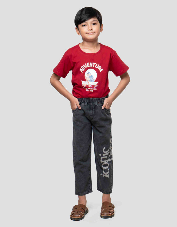 Little M Sablon Bdr Celana Denim Anak Laki-laki