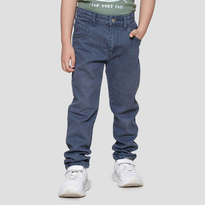 Little M Stretch Whisker Celana Denim Anak Laki-laki