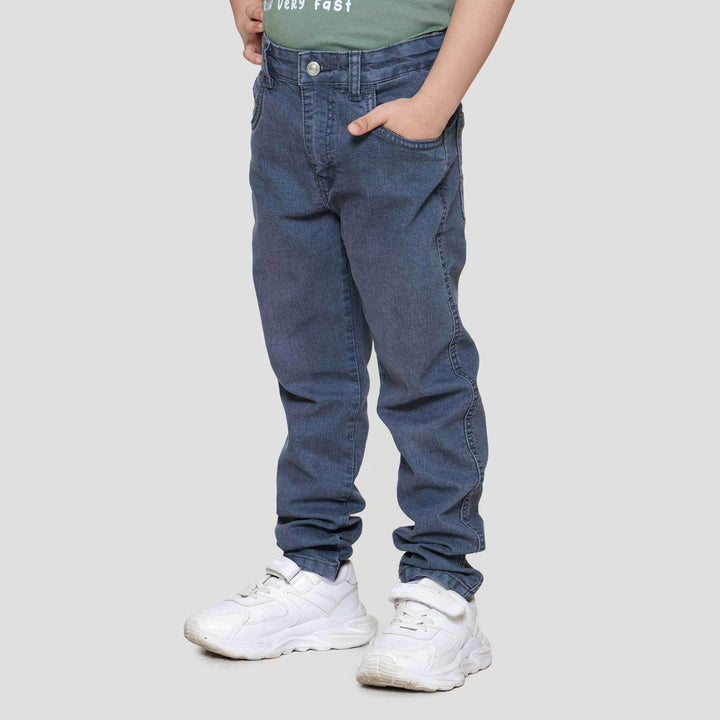 Little M Stretch Whisker Celana Denim Anak Laki-laki